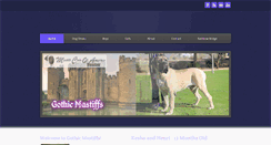 Desktop Screenshot of gothicmastiffs.com