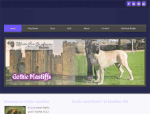 Tablet Screenshot of gothicmastiffs.com